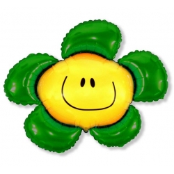 Balon foliowy Kwiatek Zielony 60 cm